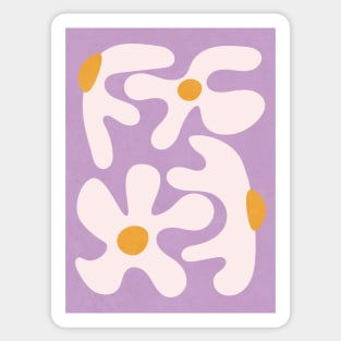 Abstract Flowers Lilac Sticker